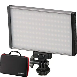 Bresser PT Pro 15B Bi-Color LED Videoleuchte mit Etui