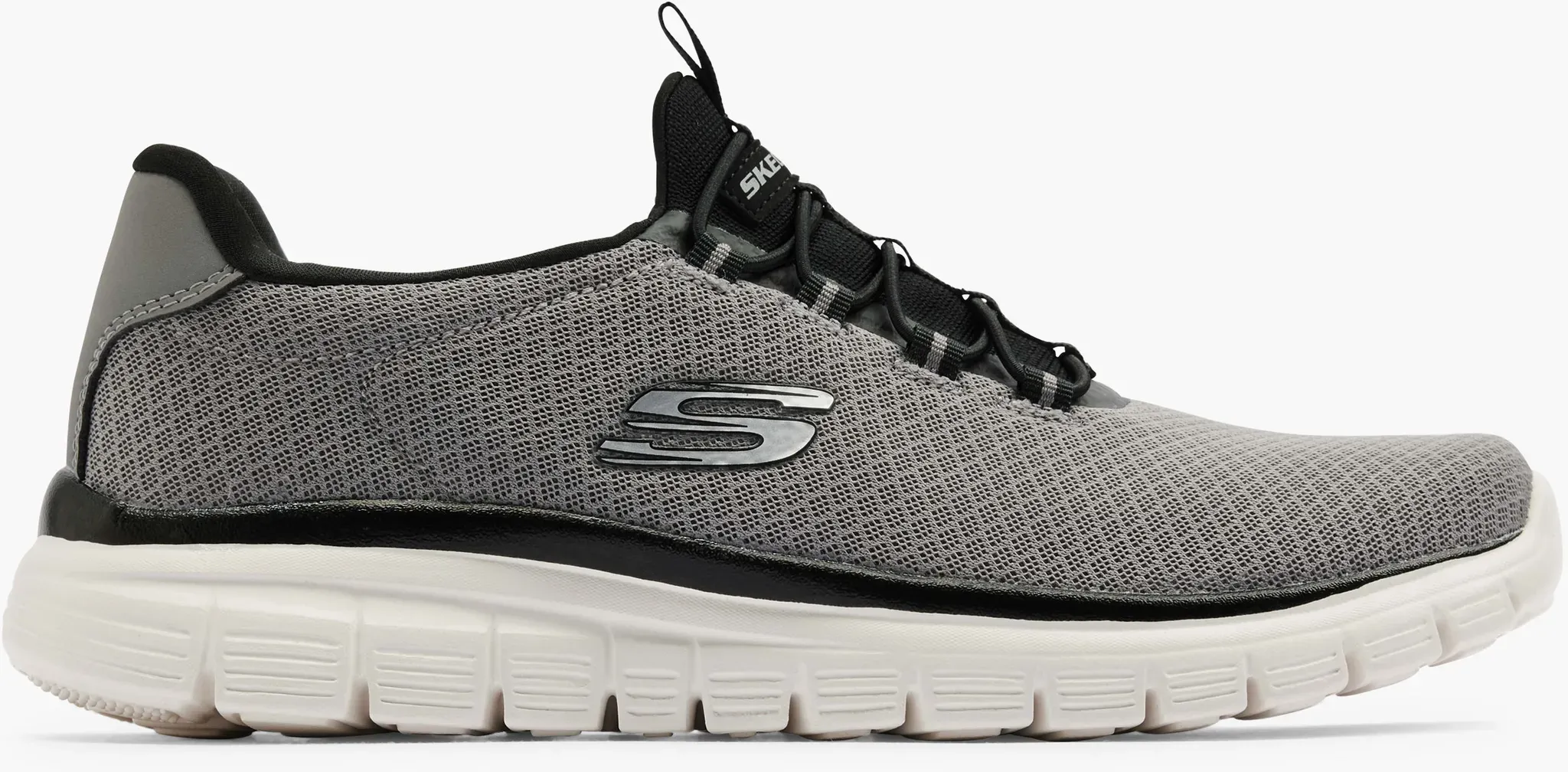 Skechers Burns  2.0 Slip On Sneaker Grau, Herren, Größe: 44, Material: Mesh/Textil - Skechers Burns  2.0 Slip On Sneaker Grau, Herren, Größe: 44, Material: Mesh/Textil - man - Grau