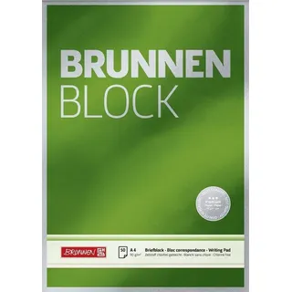 Brunnen 1052826 Briefblock Premium A4 unliniert