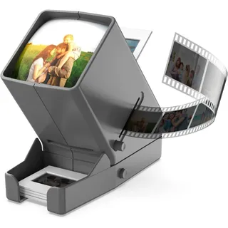 35mm Diabetrachter 3-fache Vergrößerung LED beleuchtete Tischbetrachtung