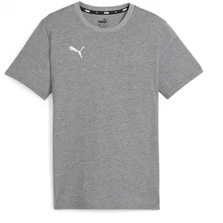 Puma Unisex Teamgoal Casuals Tee Jr T-Shirt, Medium Grey Heather-puma White, 116 EU