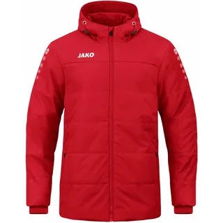 Jako Team Coachjacke mit Kapuze Kinder rot 164