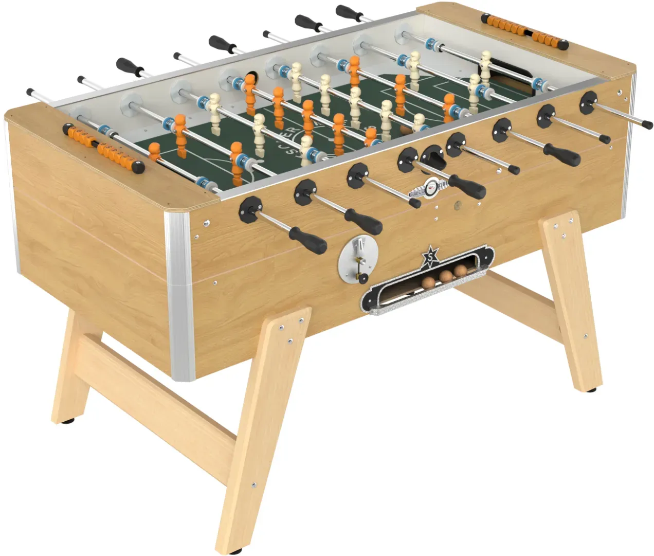 Deutscher Meister Tischfußball Kickertisch"CHAMPIONLINE",eiche,