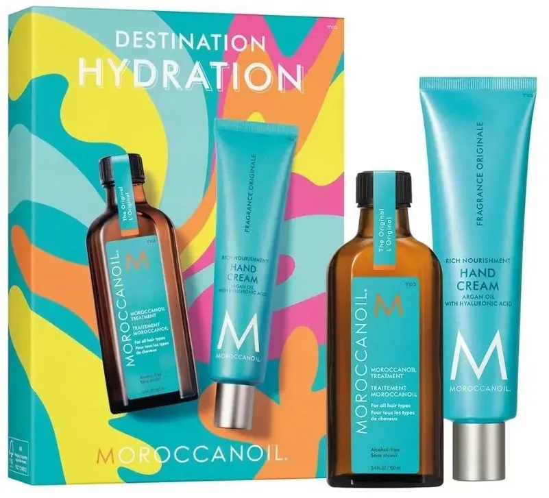 Moroccanoil Destination Hydration – Haar- und Handpflegeset Original (1 Set)