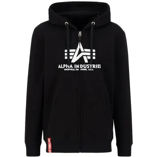 Alpha Industries Basic Reißverschlusspullover - Black - XL