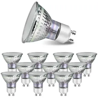 Nettlife LED-Leuchtmittel GU10 LED Warmweiss 3.5W Leuchtmittel, GU10, 10 St., Warmweiß, Abstrahlwinkel 110° Spot weiß