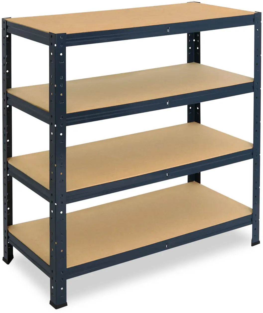 shelfplaza HOME 100x130x60 cm Schwerlastregal in anthrazit mit 4 Böden und 150 kg Traglast pro Boden