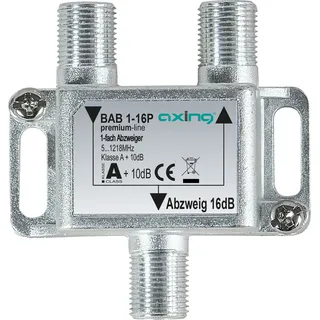 Axing BAB 1-16P 1-fach Abzweiger 16 dB, 5-1218 MHz metall