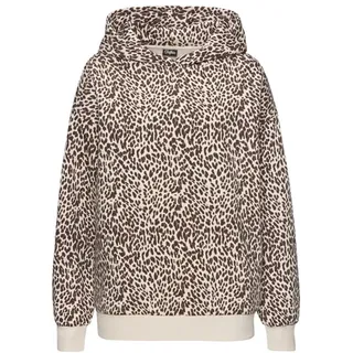 Buffalo Kapuzenpullover Damen beige leo Gr.32/34