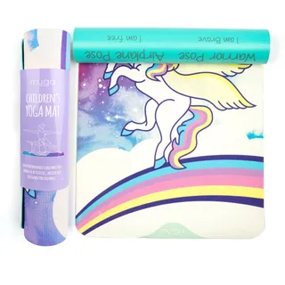Myga Kinder Yogamatte - Magisches Einhorn bunt 150 cm