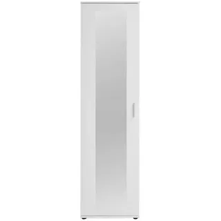 FMD Mehrzweckschrank weiß B/H/T: ca. 50x184x34,5 cm - weiß