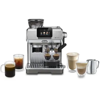De'Longhi DELONGHI La Specialista Touch EC9455.M - Steuerung per Touchscreen, 8 voreingestellte Kaffee-Rezepte, Cold Brew, Espressomaschine Edelstahl/Schwarz