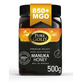 Pure Gold Manuka Honig 850+ MGO zertifiziert, Premium Neuseeland Manuka Honey 500g
