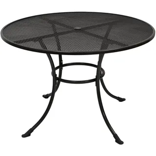 DEGAMO RIVO Steckmetall Gartentisch Ø 110 x 72 cm Eisengrau 