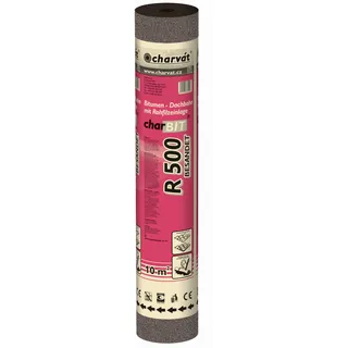 Charvat Bitumen-Dachbahn 'charBIT R500' besandet schwarz 100 x 1000 cm