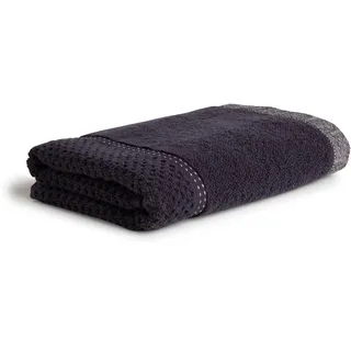 Möve New Heritage Pearls and Stitches Handtuch 50 x 100 cm aus 100% Baumwolle, Dark Grey