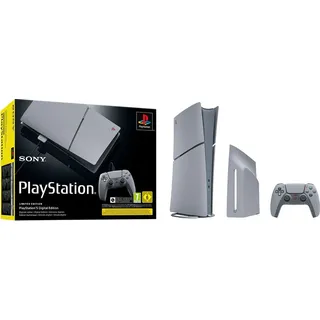 Sony PlayStation 5 Slim Digital Edition – 30th Anniversary Limited Edition Bundle, PlayStation 5, Grau, 16384 MB, GDDR6, 448 GB/s, AMD - Grau
