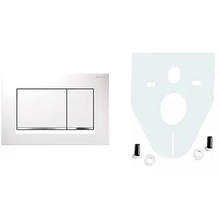 Geberit Sigma30 Betätigungsplatte für 2-Mengen-Spülung weiß/hochglanz-verchromt 115.883.KJ.1