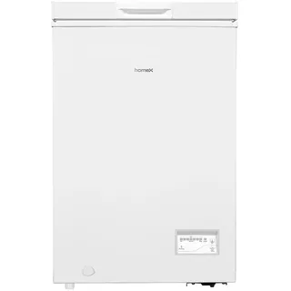 Homex Gefriertruhe Tiefkühltruhe klein - 98L Nutzinhalt, 4-Sterne Gefrieren, Kühltruhe mit Super-Frost-Funktion, weiß