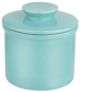 YHNDECO Französische Butterdose, Keramik Butterdose Butterglocke, Butterdose Wassergekühlt, Keramische Butterglocke für Frische und Streichfähige Butter(Blau)