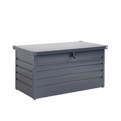 Storage Box Garden Metal 360L Lockable Gas Lift Chest Tool Box Outdoor 120 x 62 x 63 cm (47 x 24 x