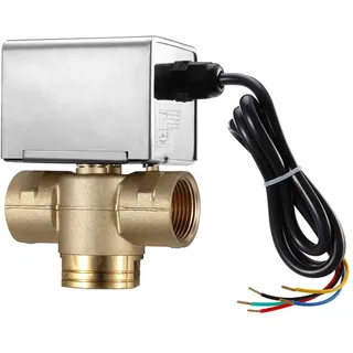 Valemo motorisiertes Zonenventil mit zusätzlichem Mikroschalter, 3 Wege, DN25, normalerweise geschlossen, 230 VAC