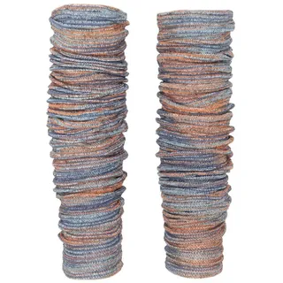 Guru-Shop Haussocken Lange Beinstulpen aus Baumwolle, Baumwollstrick.. blau|orange