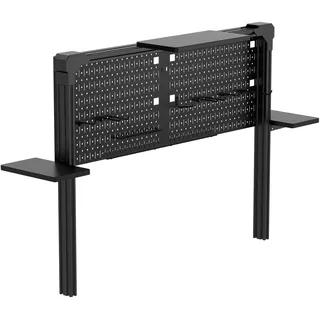 CORSAIR Multi Frame Pegboard Organizer für Platform:4 Schreibtische – Modulares T-Profilschienensystem mit Pegboards, Seitenablagen und Kabelmanagement, Elgato Gear-kompatibel – Schwarz