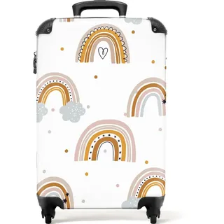 noboringsuitcases 4-Rollen Cabin 55 cm / 36 l regenbogen/polka dots