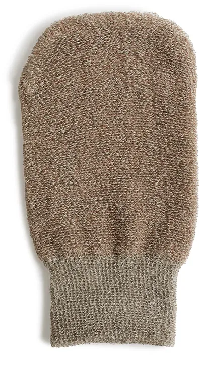Peeling-Handschuh aus Leinen mit Kupfer