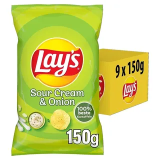 Lay's Sour Cream & Onion 9x150g