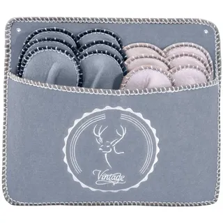 Onvaya ONVAYA® ABS Gästepantoffel | Vintage Hirsch 6er Set | Antirutsch Sohle | Hausschuhe | Filzpantoffel | 36-45 Gästehausschuhe