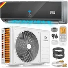 KESSER® Split Klimaanlage Set Quick Connect 9000 / 12000 BTU  – WiFi & App Klimagerät mit Heizfunktion & Kühlmodus Wandklimaanlage, mit Kupferleitung Kältemittel R32, komplettem Montagematerial