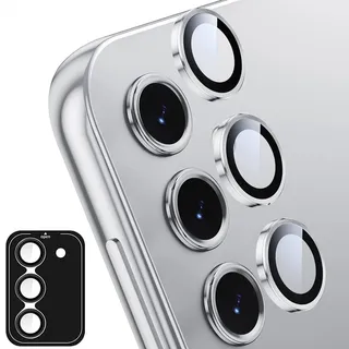 Jurqqer Kameraschutz für Samsung Galaxy A16 / A16 5G, [Kratzfest & Stabil] 9H Ultradünner Gehärtetes Glas, Kamera Schutz aus Aluminiumlegierung, Einfache Installation weiß