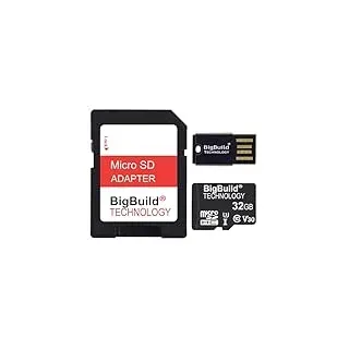 BigBuild Technology 32 GB ultraschnelle 100 MB/s U3 Micro SDHC-Speicherkarte für Akaso v50, v50X, v50 Pro, v50 Elite Aktionskamera