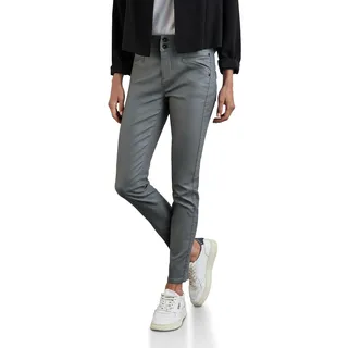 Street One Damen A377897 Beschichtete Hose Im Slim Fit, Sagewood Grey, 42W / 30L EU - 42W / 30L