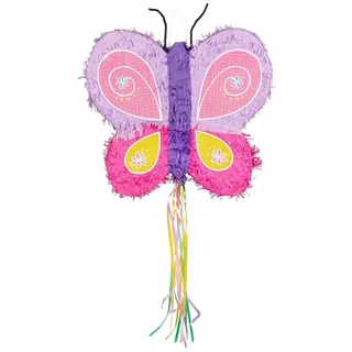 Boland 30985 - Pinata Schmetterling, 43 x 48 x 10 cm, Butterfly, Hängedeko, Dekoration für Geburtstag, Mottoparty und Karneval