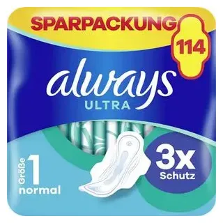 Always Damenbinden Ultra Normal mit Flügeln 114 St.