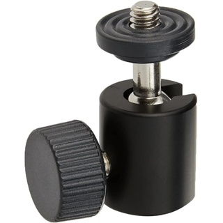 Hama Kugelkopf (Gewinde B 1/4 Zoll, Höhe 38 mm, geeignet für Stativ) schwarz