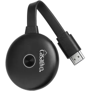 casativo WLAN HDMI 4K Streaming-Empfänger Dongle, Drahtloser SmartMedia Player, AirPlay, DLNA, Miracast, iOS, MacOS, Airplay, Android, für TV, Monitor, Beamer