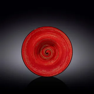 wilmax england Wilmax WL-669223/A Porzellan Tiefe Platte, Rot, 22.5cm Durchmesser, 1100mL Kapazität