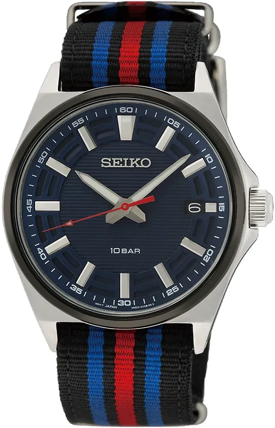 Seiko Conceptual Series Klassisch Quarz 3 Zeiger SUR509P1 - dunkelblau,blau,rot,schwarz
