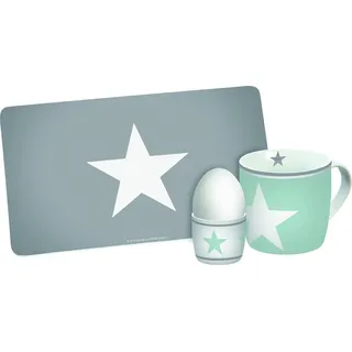 Gedalabels Eierbecher Stern Türkis 3-teilig