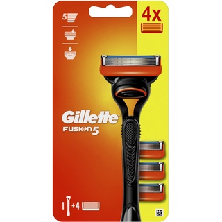 Gillette Fusion5 Handstück + Rasierklingen 4 St. 