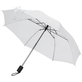 MacMa Taschen-Regenschirm mit Schutzhülle weiß
