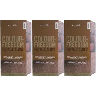 3x Knight&Wilson Colour-Freedom Metallic Glory/Metallic Bronze Haarfarbe