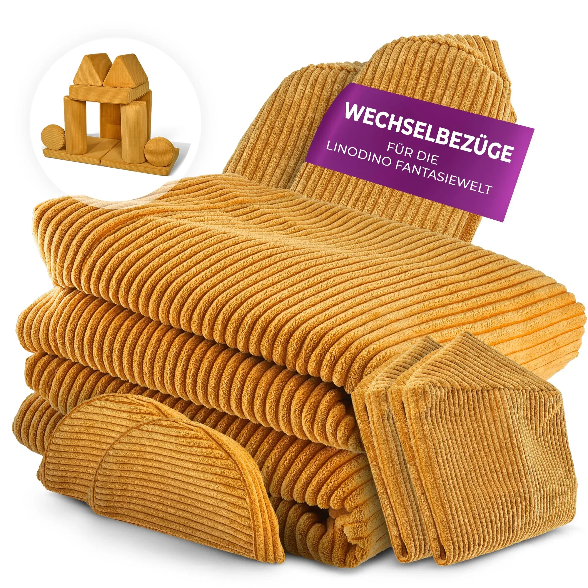 Linodino Wechselbezüge Fantasiewelt Cord