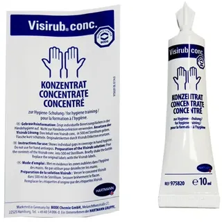 Hygiene Kontrollset Visirub 10 ml Bode für Fluoreszenzmethode mit einer alkohol. Händedesinfektion