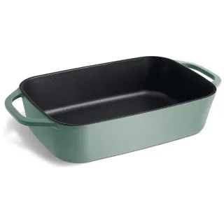 Springlane Gusseisen Auflaufform Mint, 39,2 x 21,2 cm, 4 l - Emailliert - Lasagneform