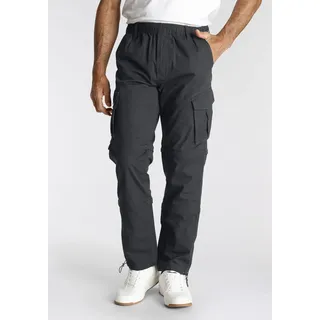MAN'S WORLD Zip-off-Hose MAN'S WORLD, Herren, Gr. 54, N-Gr, grau (anthrazit), Web, Obermaterial: 100% Baumwolle, unifarben, casual, bequem lang, Hosen, mit 2x Zip-Off Funktion